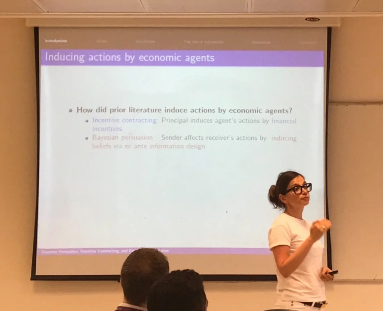 Beatrice Michaeli presenting